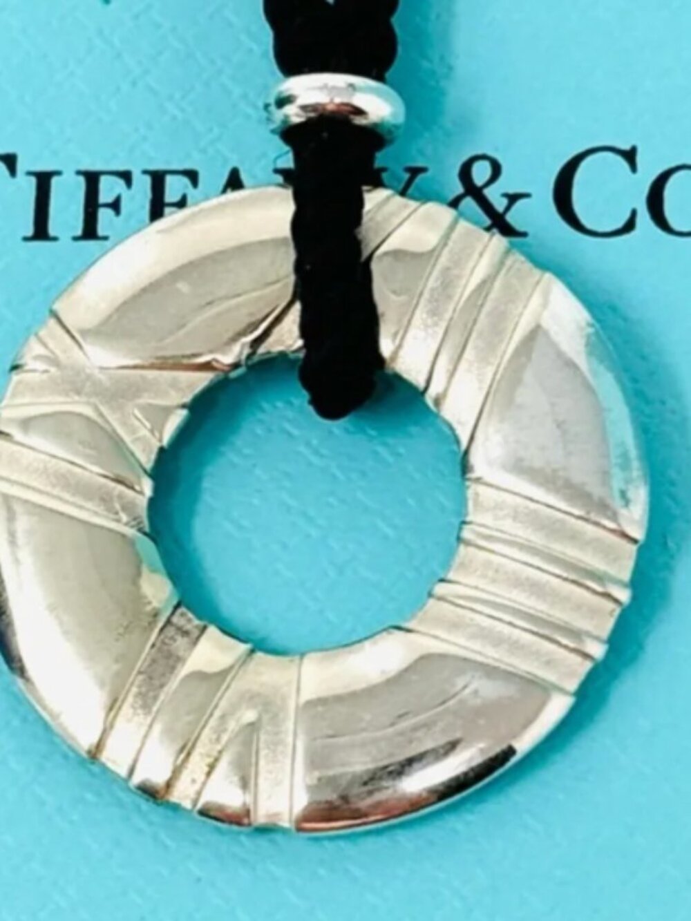 Authentic Tiffany Atlas Numerical Round Necklace